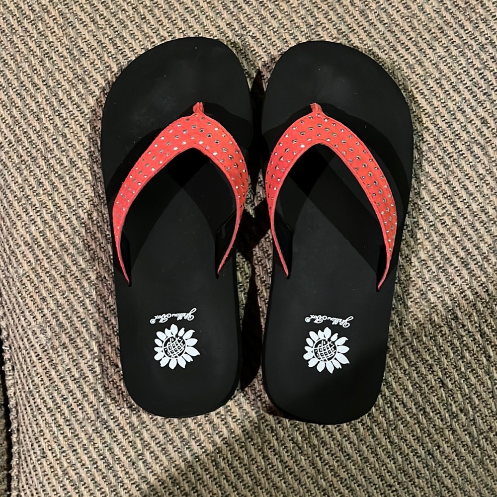 Yellow Box Leith Flip Flops